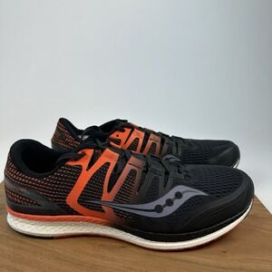 New Mens Saucony Liberty ISO Black Low Athletic Running Sneakers Shoes Size 15 D